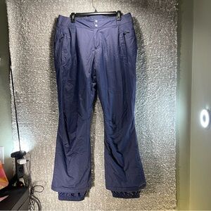 Columbia Omni Tech Snow Pants Blue Insulated Waterproof Large Regular Unisex